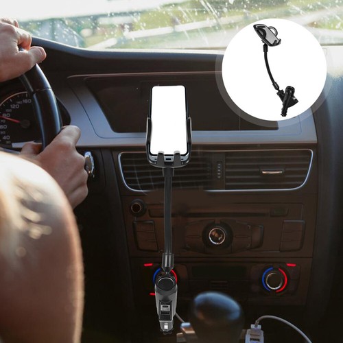 Car Charger and Phone Holder Mount with Dual USB Ports for Navigation - 第 8/12 張圖片