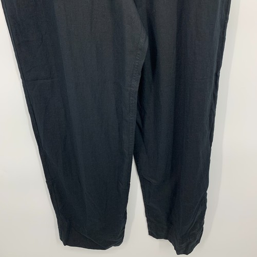 Universal Thread Boilersuit Jumpsuit Womens Size 12 Black Button Linen Blend NWT - Picture 5 of 9