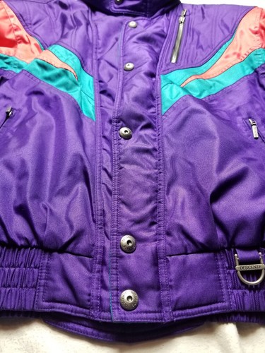 Vintage Descente Jacket HEATWAVE Ski Snow Rare Retro medium 80s 90s - 第 5/10 張圖片