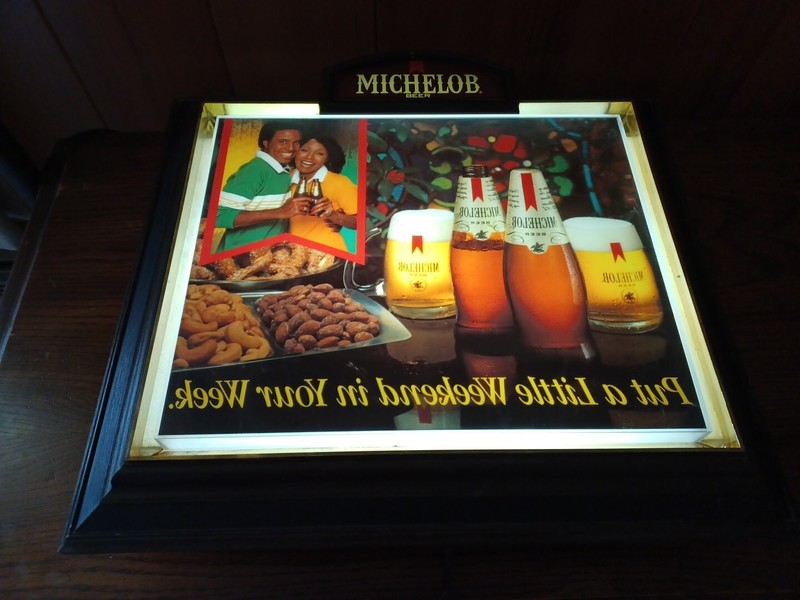 Vintage Michelob Beer Sign Light advertising Working 