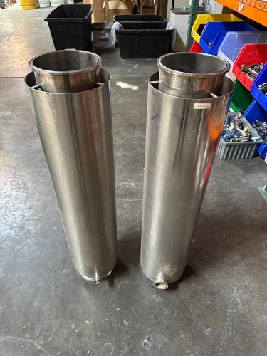 Dry Ice Spool Tri Clamp 6" x 36" SS304 Sleeved Dewax Sanitary Stainless Steel