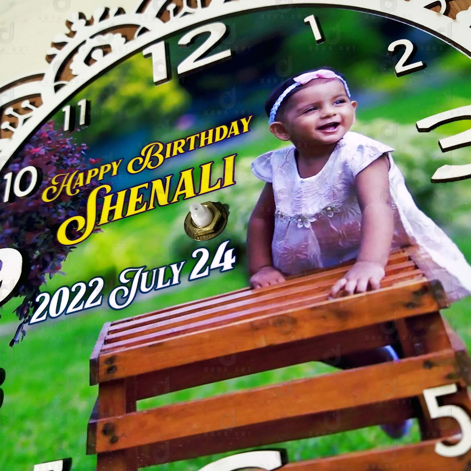 Custom Personalized Photo Clock Personalized Gift