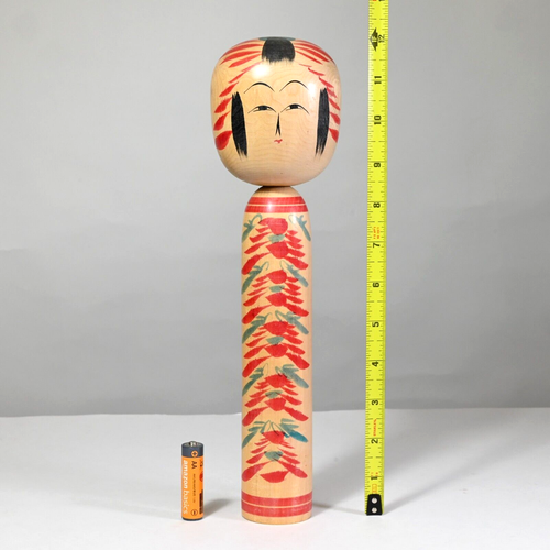 Master TAKASHI SAKUTA Kokeshi TOGATTA School, Signed, Japan 1960s - Large 12" - Picture 23 of 23