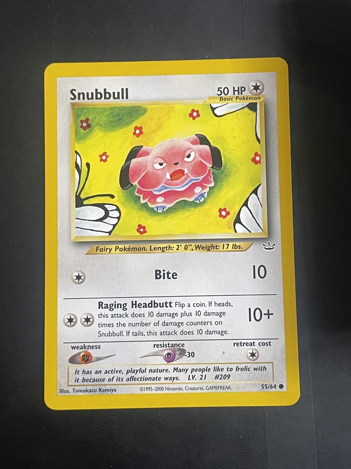 Snubbull 55/64 Neo Revelation Pokemon TCG WotC Vintage NM