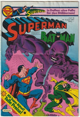   SUPERMAN #18/1983 + Sammelmarke, Ehapa/DC Comics COMICHEFT Z2