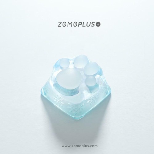 ZOMO PLUS 3D PRINTED RESIN SILICONE CAT PAW KEYCAP ABS SILICON ARTISAN ICE PINK - Picture 7 of 8