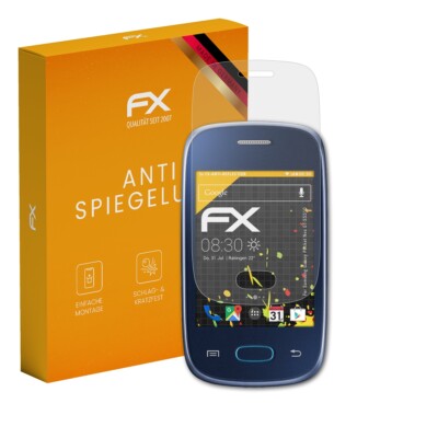 atFoliX 3x Schutzfolie für Samsung Galaxy Pocket Neo GT-S5310 matt&stoßfest