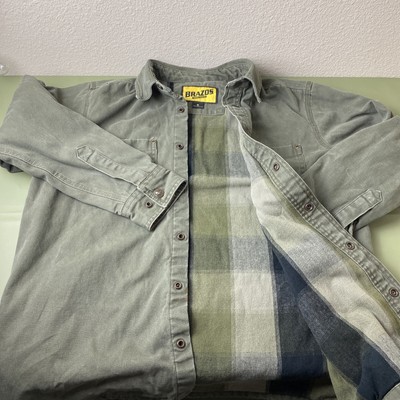 Brazos Work Force Khaki  Canvas Insulated 2 pockets Jacket Men s Medium A6