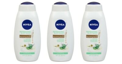BL Nivea Body Wash 20oz Fresh Aloe And Lily X 3 Counts
