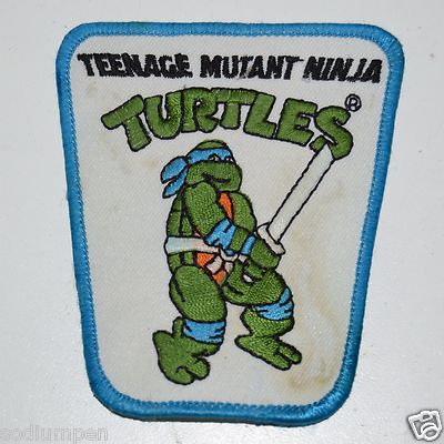 WOW Vintage 1989 Leonardo Ninja Turtles Jacket Patch Rare
