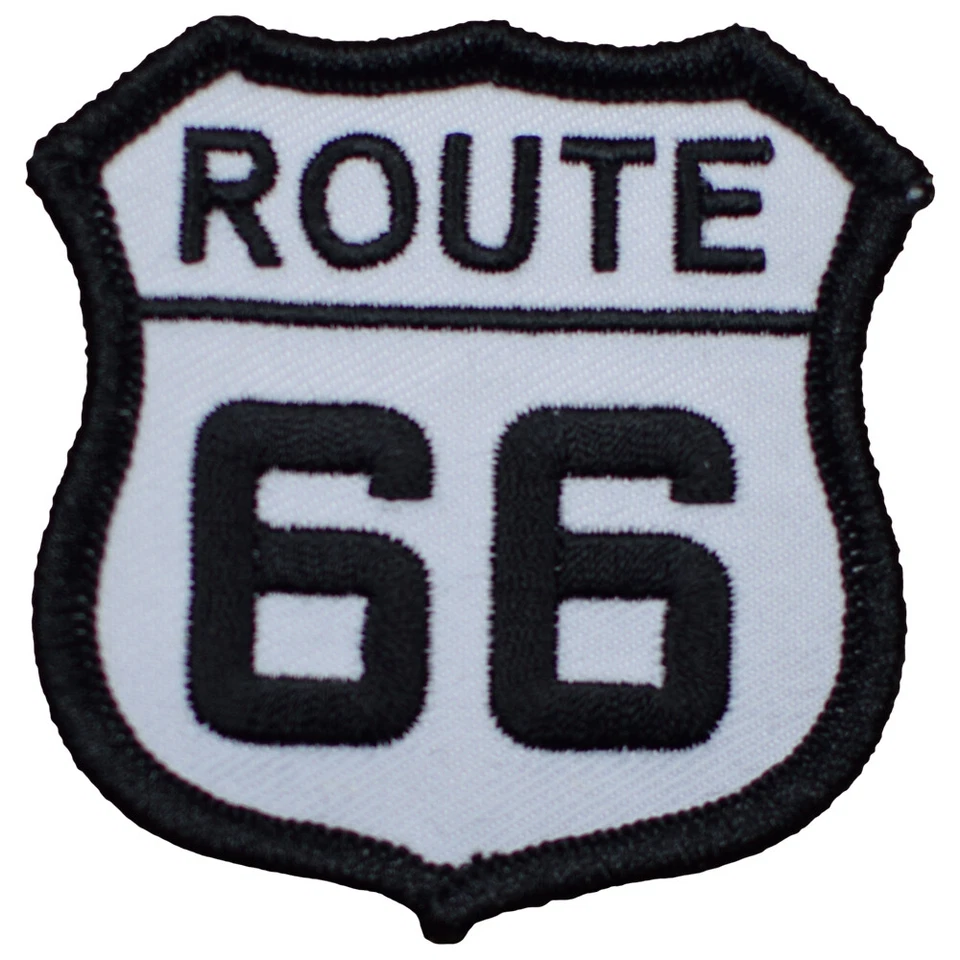 Route 66 Patch - Embroidered Highway Sign Badge 2.5" (Iron On) - Image 2 of 2