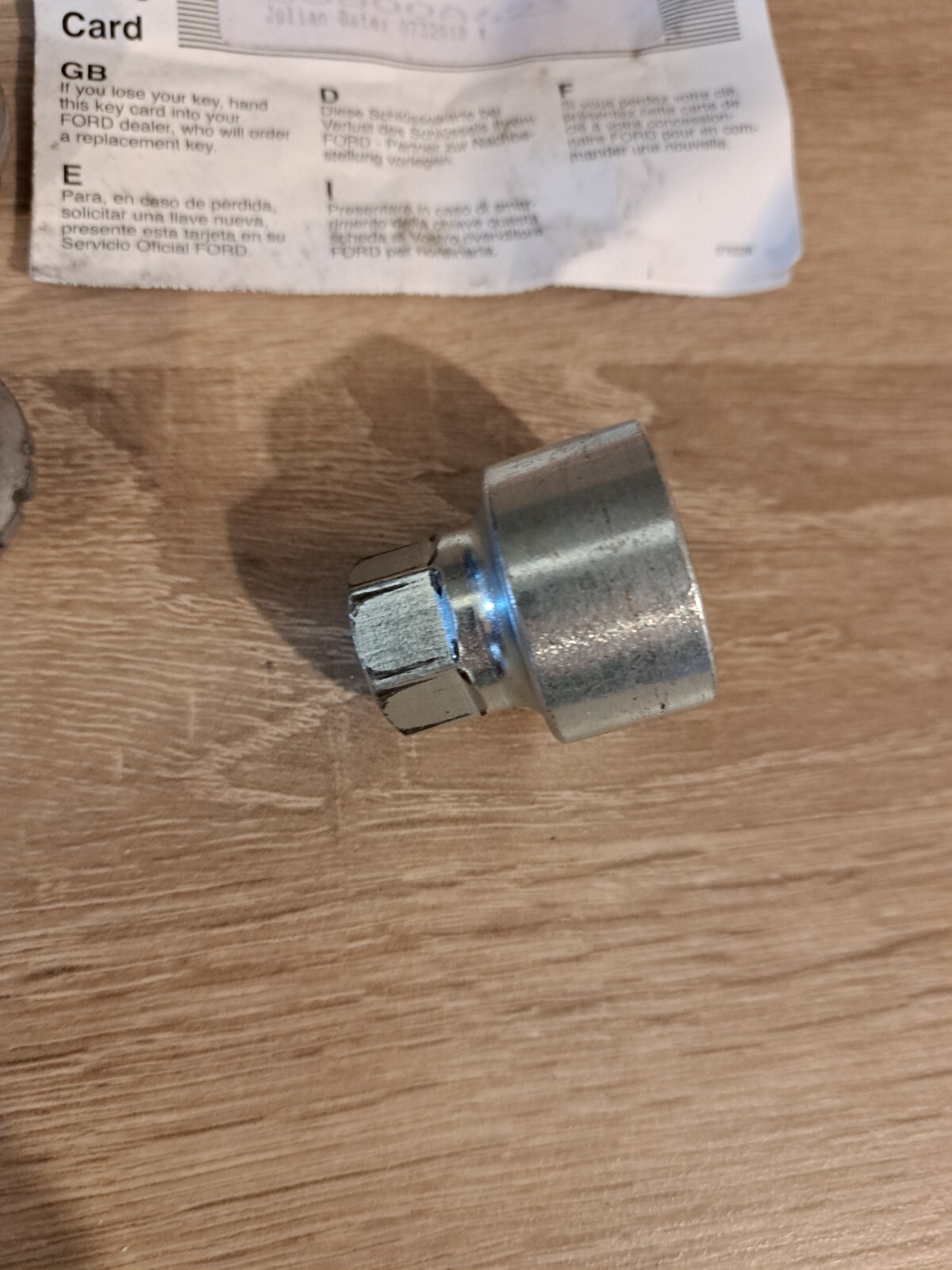 Genuine Ford Focus/Fiesta/EcoSport Alloy Wheel Locking Wheel Nut set