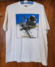 Vintage Late 80's FA 18 Hornet t shirt by softee, Single Stitched. USA made. XL