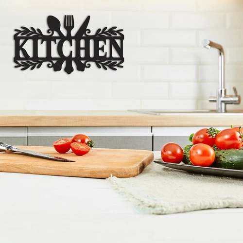 Rustikales Metall Küchenschild Esszimmer Wanddeko - Bild 4 von 8