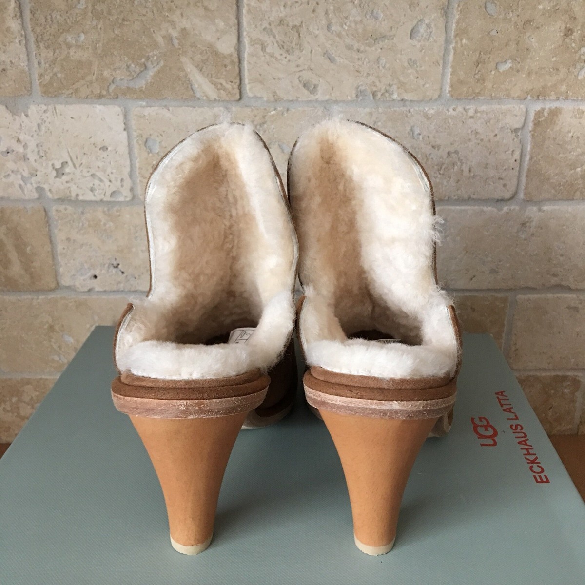 UGG COURT MULE ECKHAUS LATTA CHESTNUT / NATURAL LEATHER UGG COURT MULE ECKHAUS LATTA CHESTNUT / NATURAL LEATHER