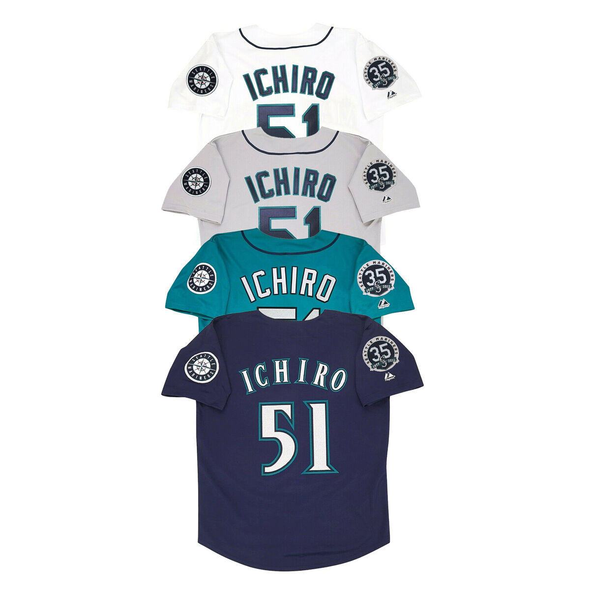 Ichiro Suzuki 2012 Seattle Mariners Home Road Alt Men's 35th Ichiro Suzuki 2012 Seattle Mariners Home Road Alt Men's 35th