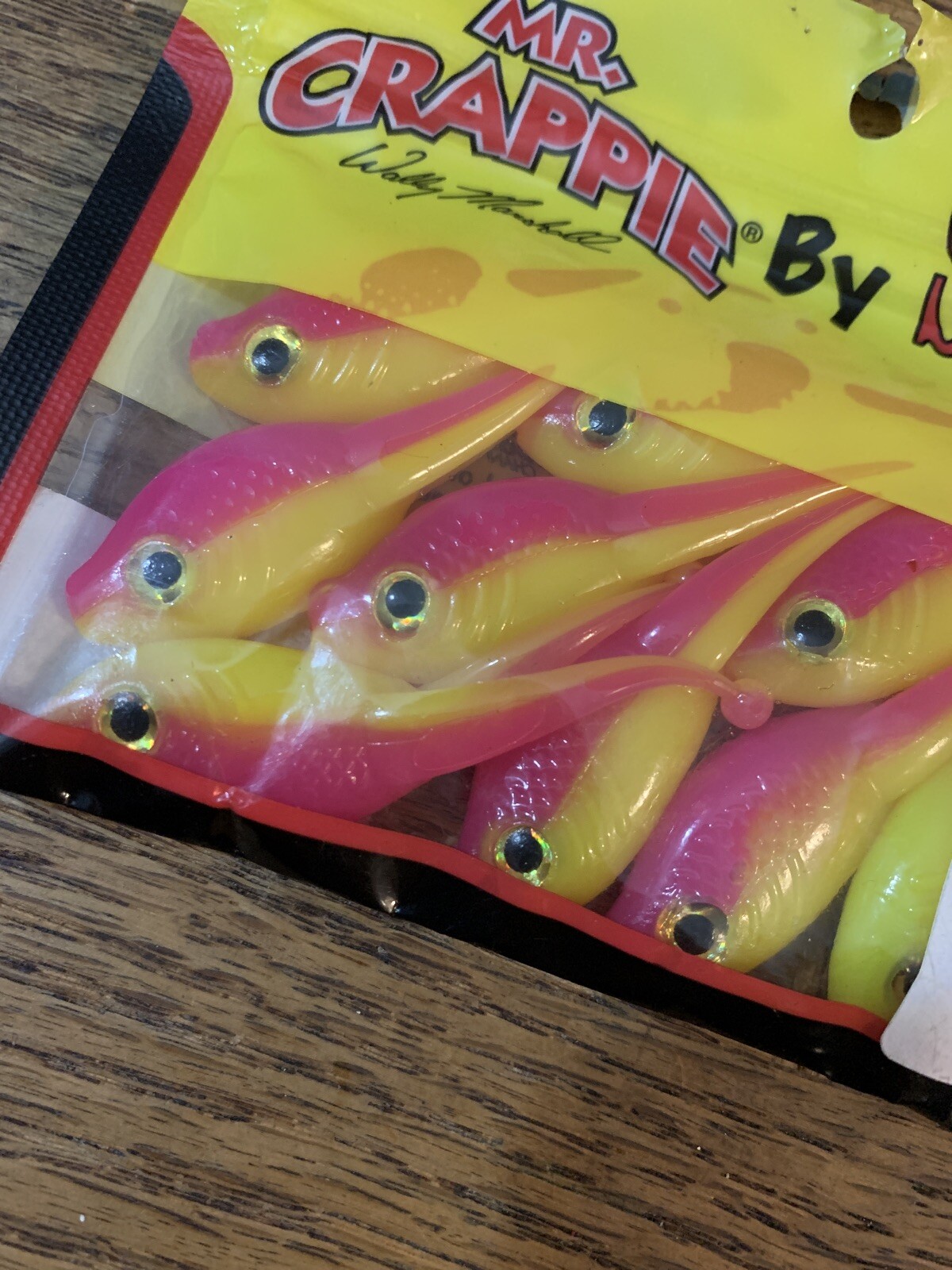 Mr Crappie Strike King Scizzor Shad Body Hot Chicken - Image 2