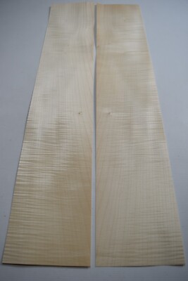 Figürliches Bergahornfurnier - 2 flexible ECHTHOLZ Platten - 800 mm x 150 mm