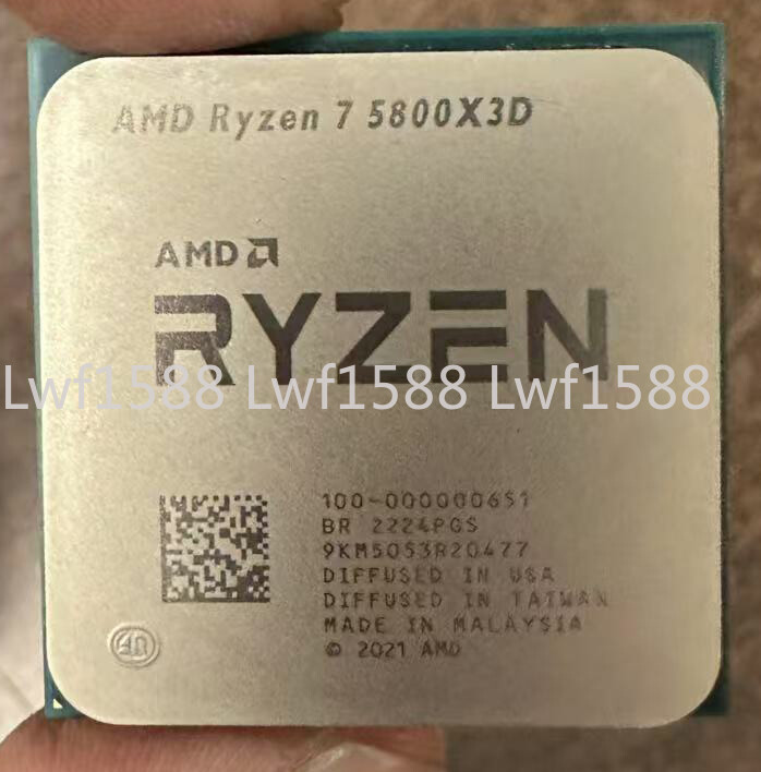 AMD Ryzen 7 5800X3D AM4 CPU 3.4GHz 8-core 16Thr 105W 96MB