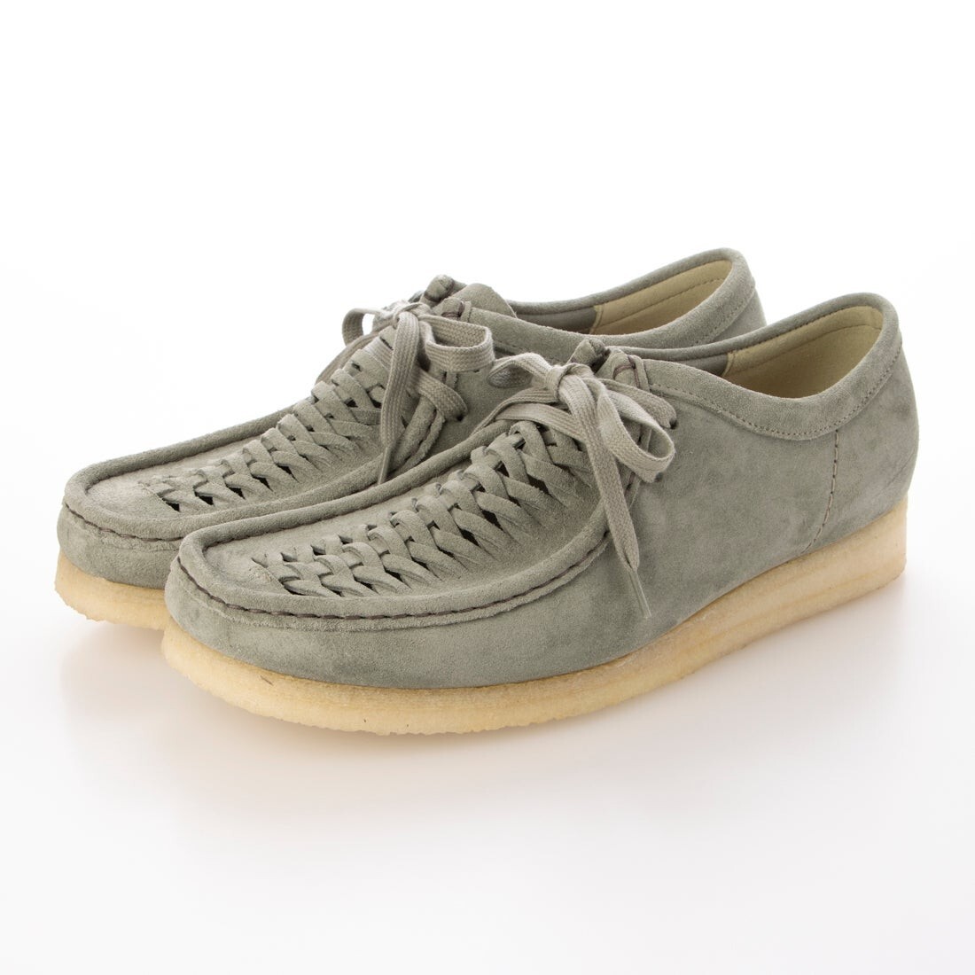 新品自宅保管品　Clarks オリーブヌバック 25センチ　uk6 t30-s3649-3650-1.jpg