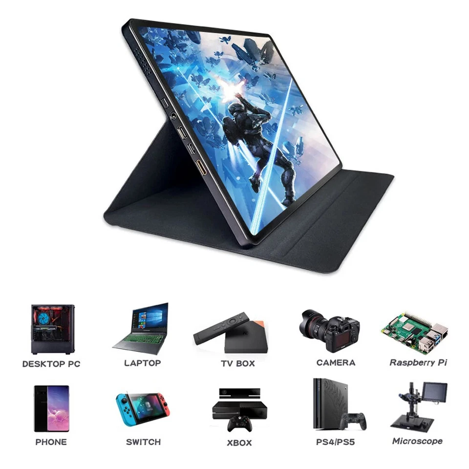 11'' 2K IPS QHD OLED Portable Monitor Touch Screen HDMI Gaming Display 100%sRGB - Image 4 of 4