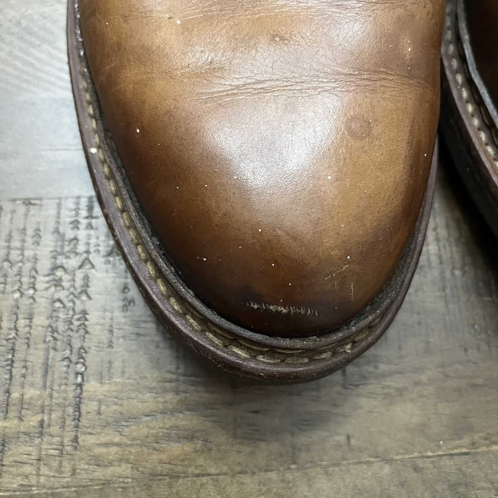 SAOLA Scarpa elegante Johnston & Murphy uomo 11 M pelle marrone derby Oxford usata in ottime condizioni