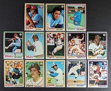 1978 Topps Baseball Set Break 13 Cards Pete Rose