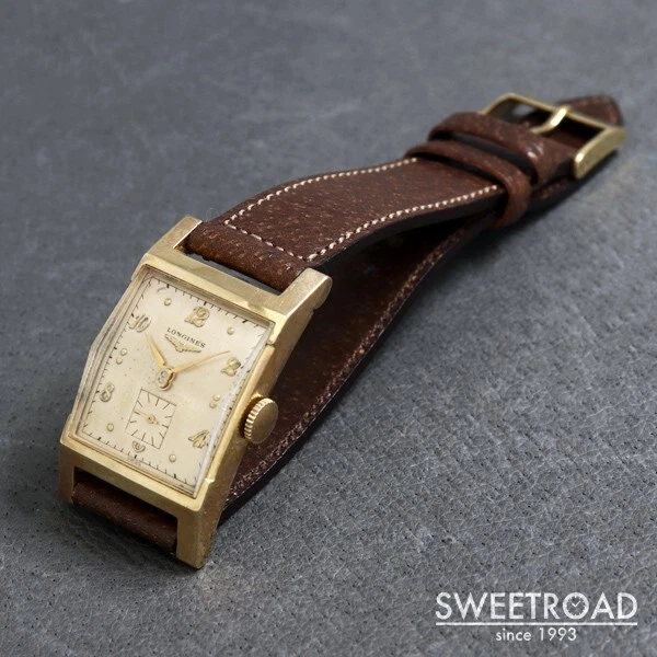 Longines Rectangulaire tui 10KGF Cal.9L 1950 Manuel Bobinage 39mm Homme Montre