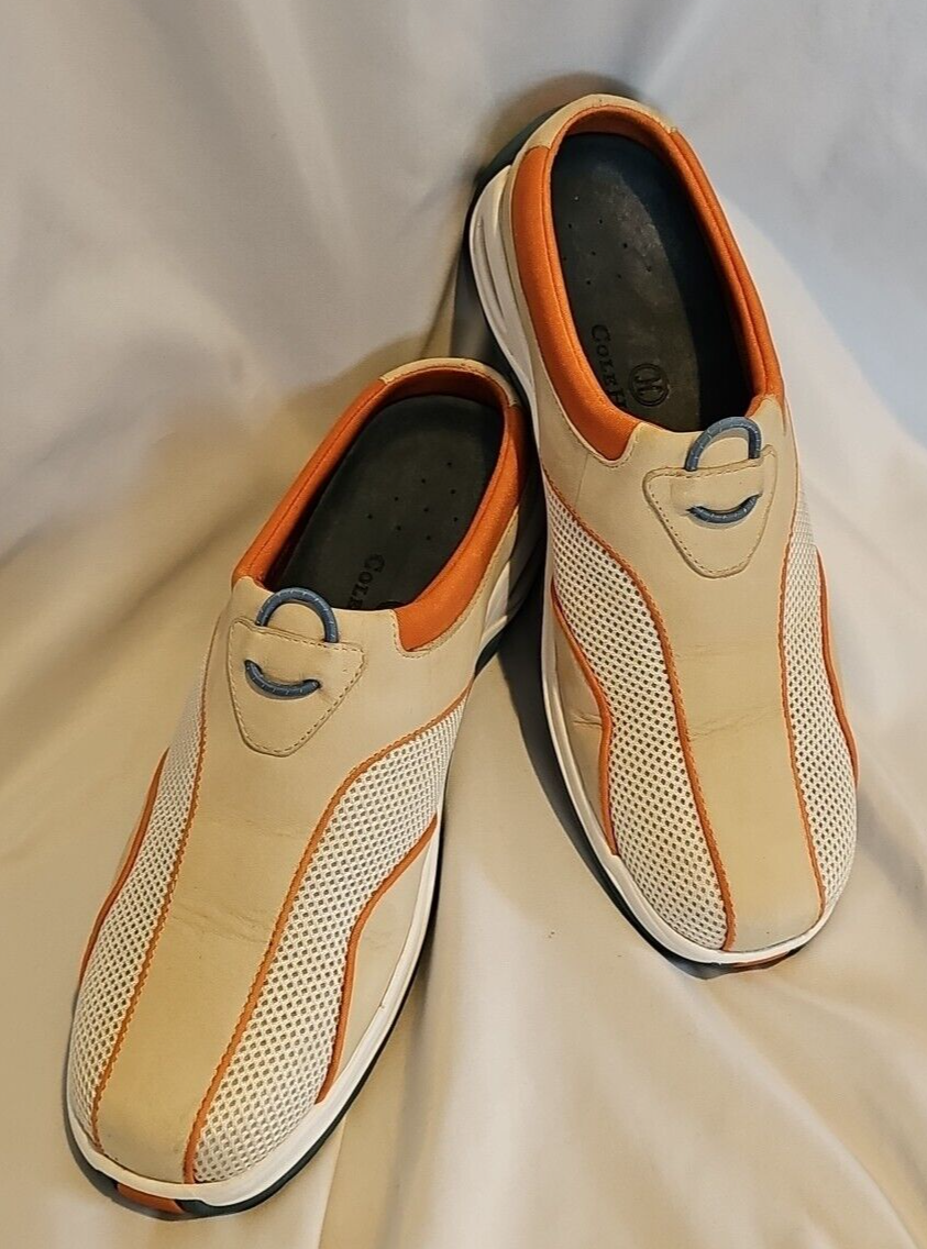Cole Haan Comfort Slip On Loafers Shoes D17524 Tan/Orange  display picture 1