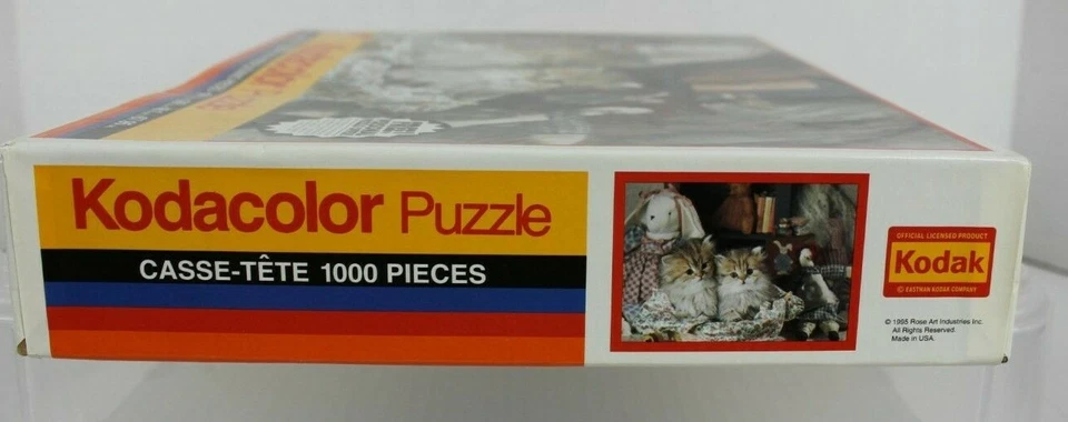 Kodacolor 1000 piezas Gatitos PUZZLE SELLADO En la Sala de Juguetes Arte Rosa #77777 RARO NUEVO Foto 2 de 4
