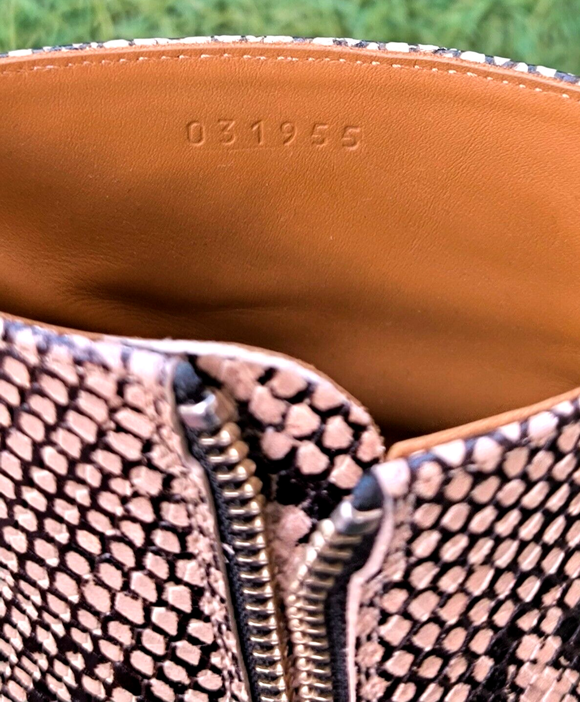 Chloe Python Snakeskin Rylee Leather Booties Boot… - image 7