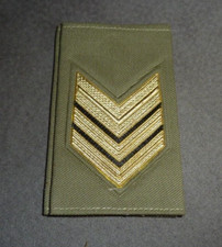 SERGENTE MAGGIORE - ESERCITO ITALIANO - PAIO GRADI TUBOLARI CAMICIA ANNI 70/80