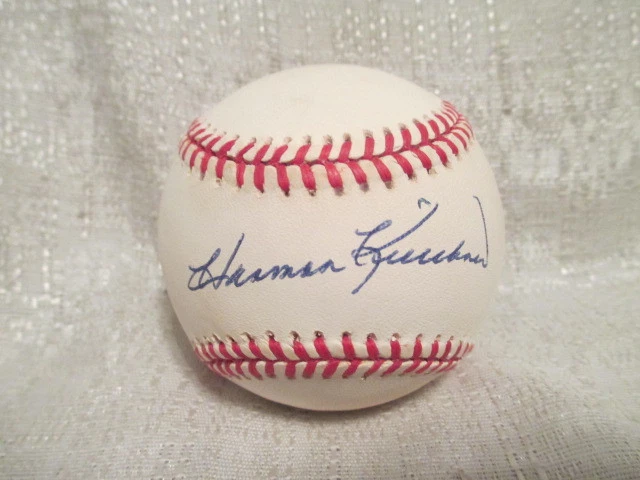 Harmon Killebrew Minnesota Twins Signed American League Gene Budig Baseball JSA - Image 2 of 4