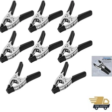 Lot of 8-6" inch Spring Clamp Large Super Heavy Duty Spring Metal Black - 2.5...
