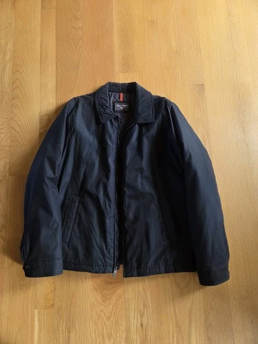 Dockers Mens Size L Black Bomber Jacket Quilted Lined Outdoor Coat - product listing photo
