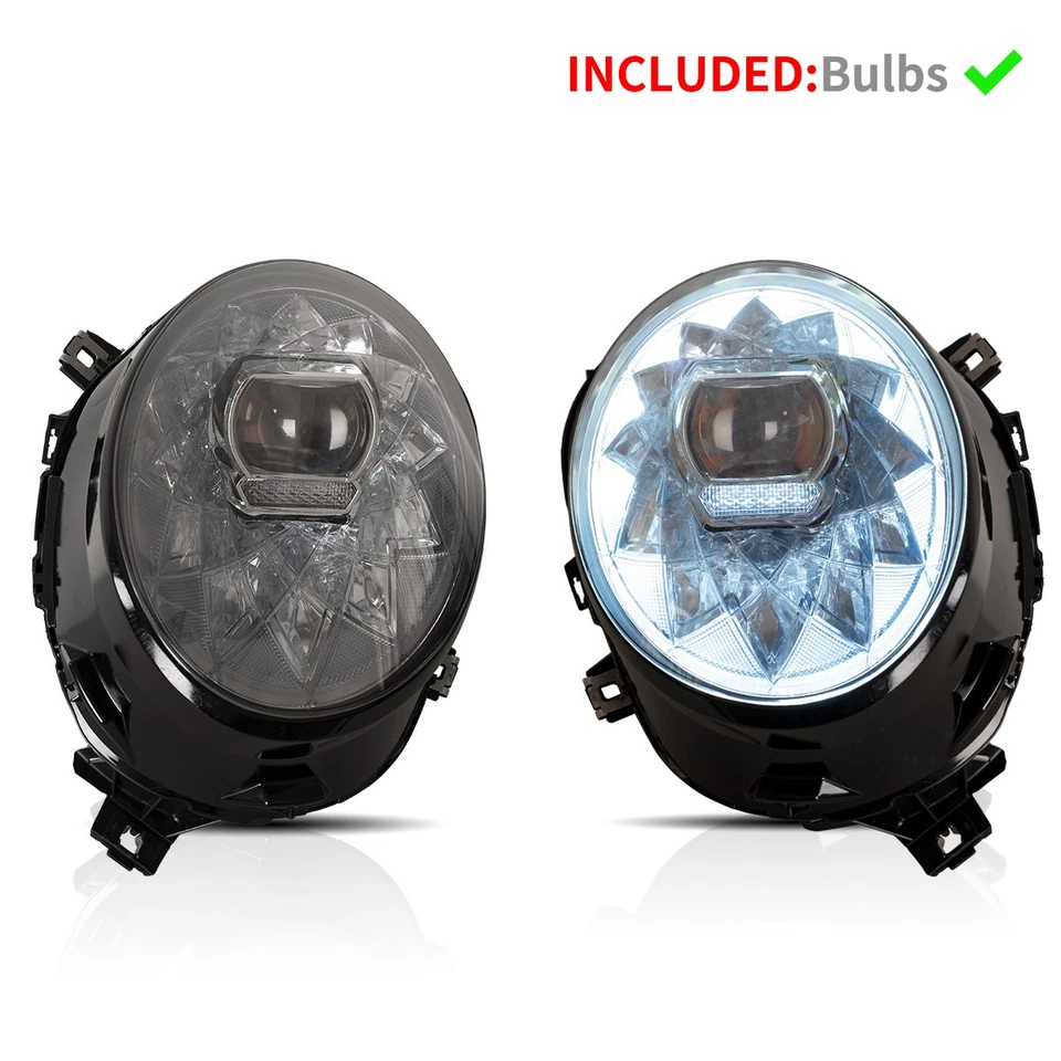 Faróis de LED 2014-2018 com animação e indicador sequencial para Mini Cooper F56 - Imagem 3 de 4