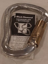 Black Diamond Twistlock 23KN Carabiner for Climbing  Caving, USED