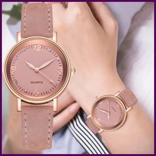 Fashion Arabic Dial Women's Watch Casual Leather Band Analog Quartz Watches