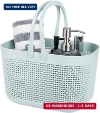 UUJOLY Plastic Organizer Storage Baskets with Handles, Shower Caddy Bins Organiz