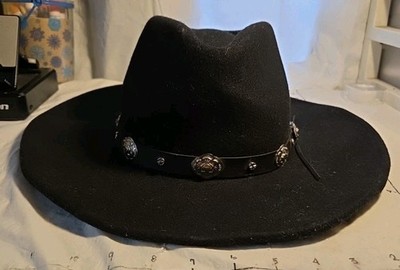 Cheyenne Black 100% Wool Western Cowboy Hat XL Rodeo Ranch 