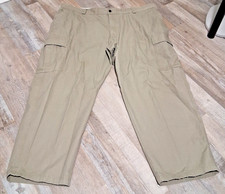 NEW CHAPS Men's 100% Cotton Tan/Khaki Pants W48 x L30 NWOT (X)