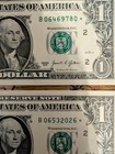 2021 $1 Federal Reserve Star Replacement Notes Lot of 2 Uncertified AU Crisp — photo 2