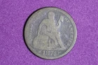 ESTATE FIND 1874 ARROWS Seated Liberty Dime!! #K59409