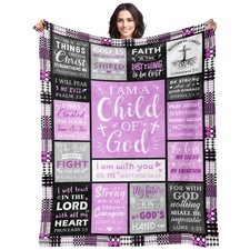 Baptism Gifts for Girl - Christian 50 60, Purple