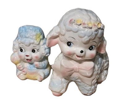 Vintage Baby Lamb Planter Pot Ceramic
