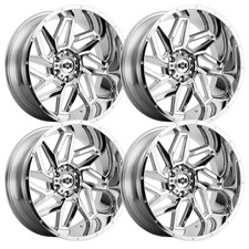 (Juego-4) Llantas cromadas Vision 361 Spyder 20x12 6x135 -51 mm 20 pulgadas