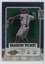 2021 Panini Contenders Season Ticket Optic Green Wave Prizm Ozzie Albies #1 8em
