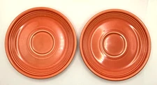 Fiesta Ware Saucer 6" Persimmon Lot Of 2 LLB 1997