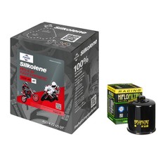 ZR900 Z900RS Cafe Oil & RC Filter Silkolene Pro 4 10w40 4L Kawasaki ZR 900 2020