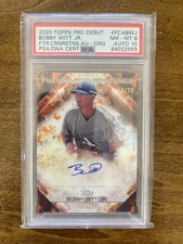 2020 Topps Pro Debut Future Cornerstones Auto Bobby Witt Jr. /25